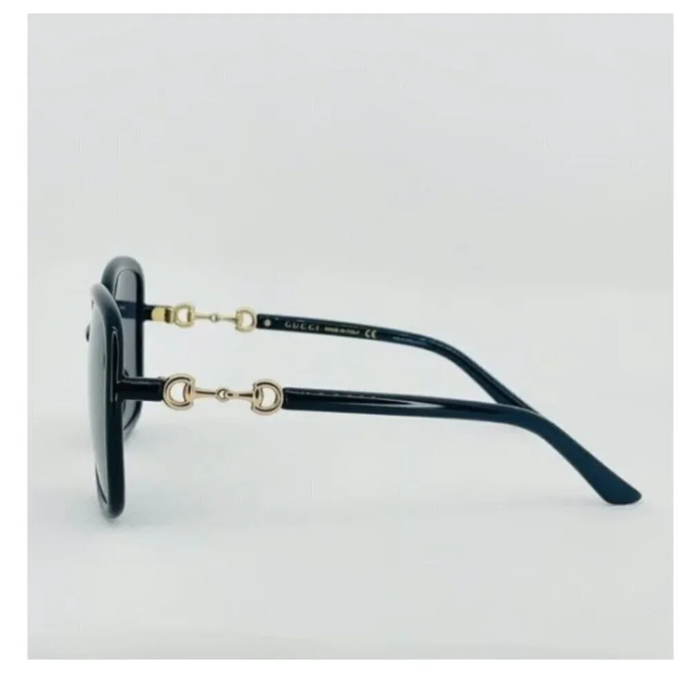 NWT Gucci GG0893S-001 Black Oversized 57mm Sunglasses